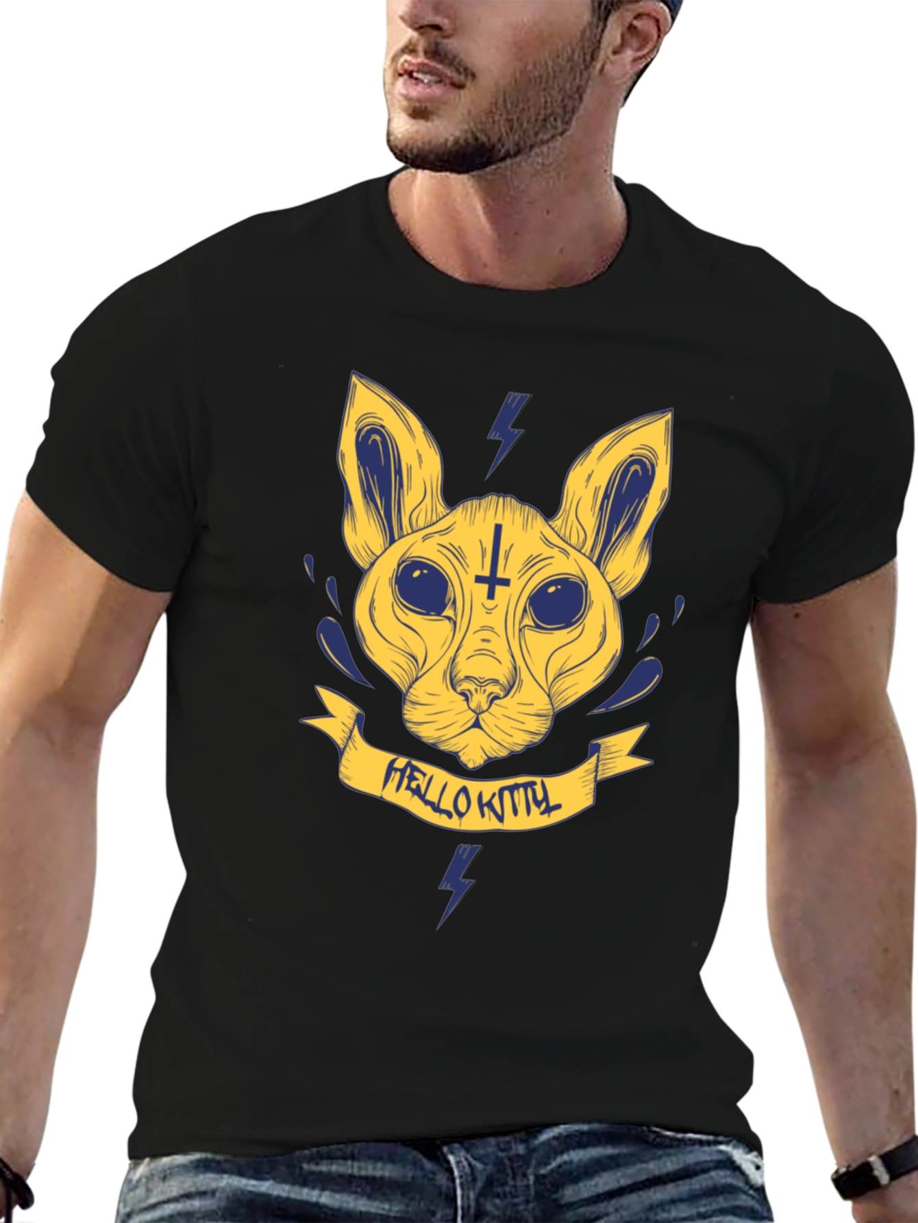 Hello Kitty Satanic T-Shirt - Bold Graphic Tee