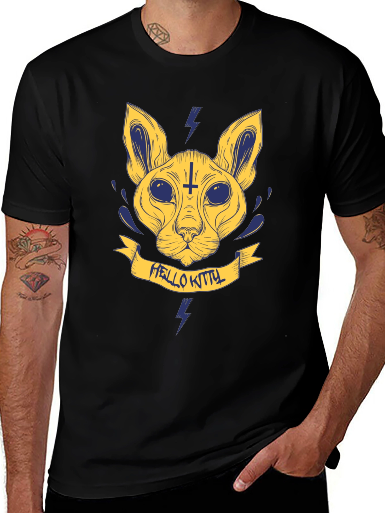 Hello Kitty Satanic T-Shirt - Bold Graphic Tee