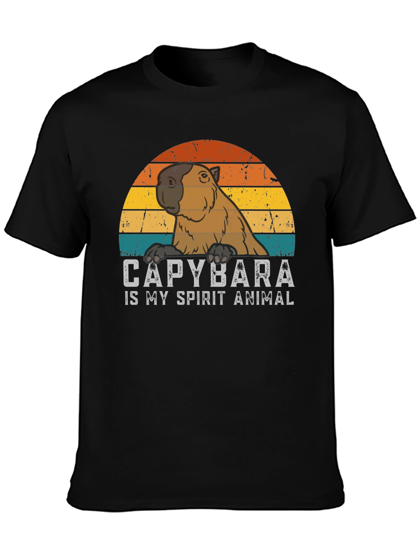 Capybara Spirit Animal T-Shirt Retro Style
