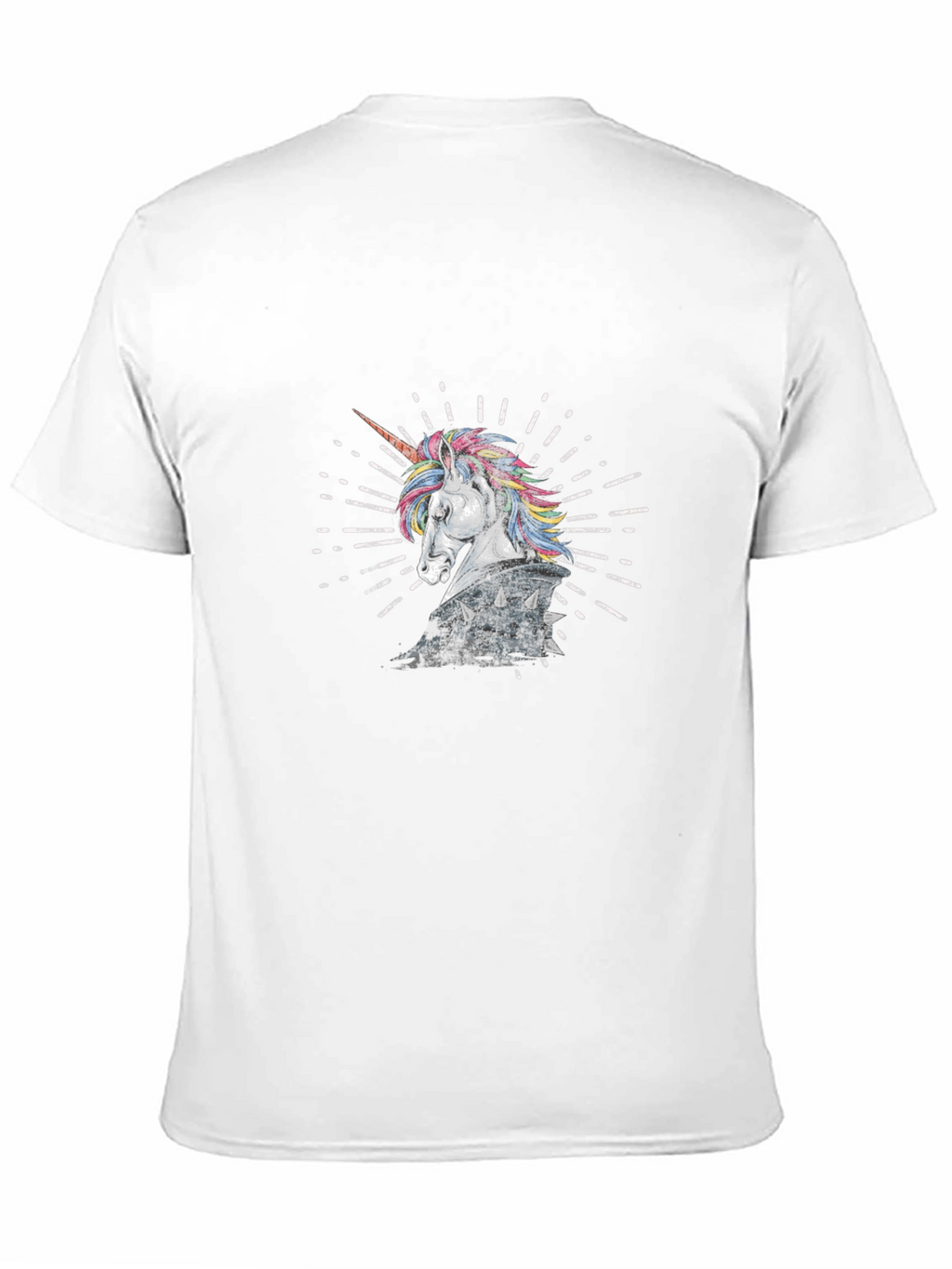 Unicorn Knight Graphic Tee - Black