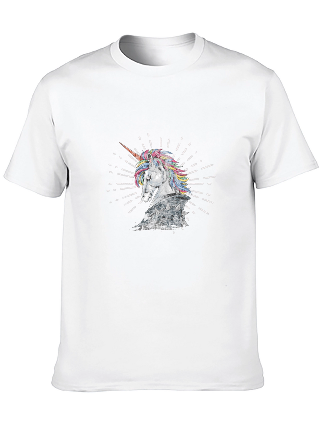Unicorn Knight Graphic Tee - Black
