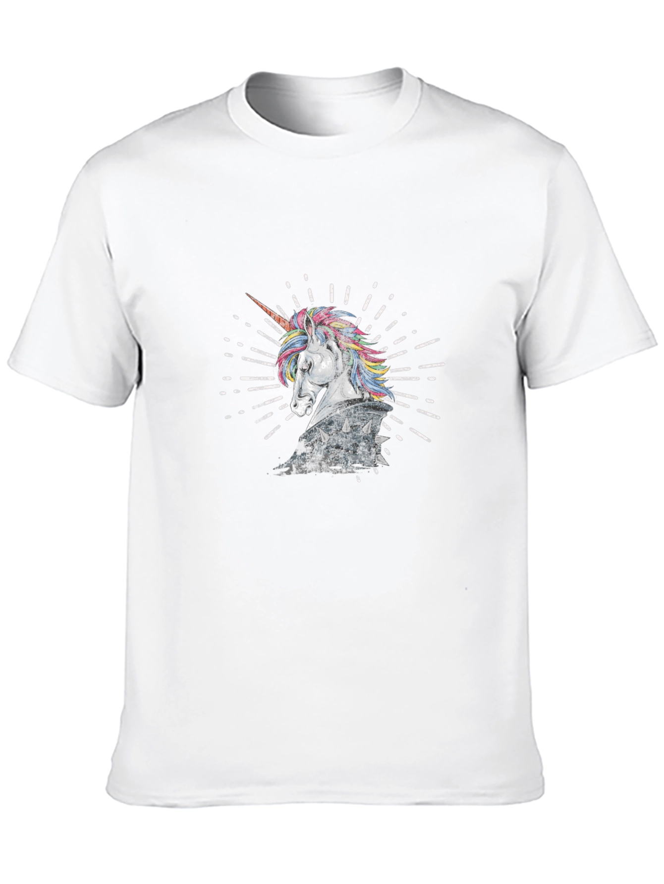 Unicorn Knight Graphic Tee - Black