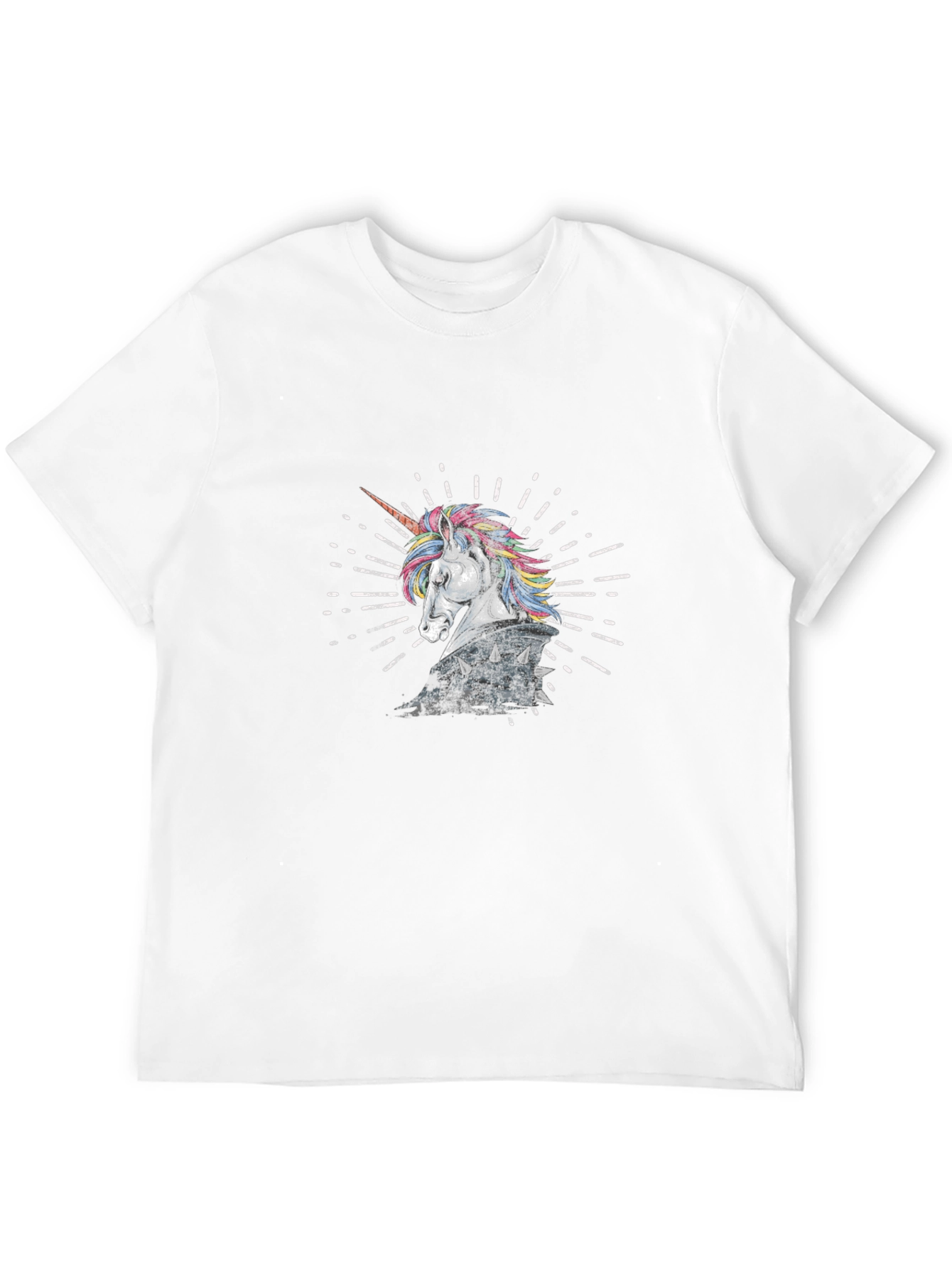 Unicorn Knight Graphic Tee - Black