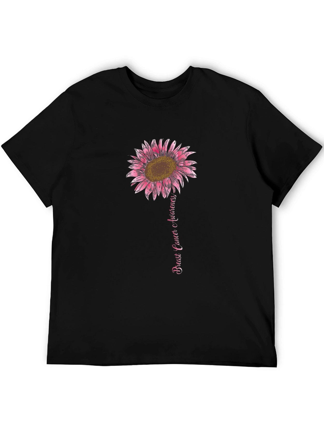 Breast Cancer Awareness Sunflower T-Shirt