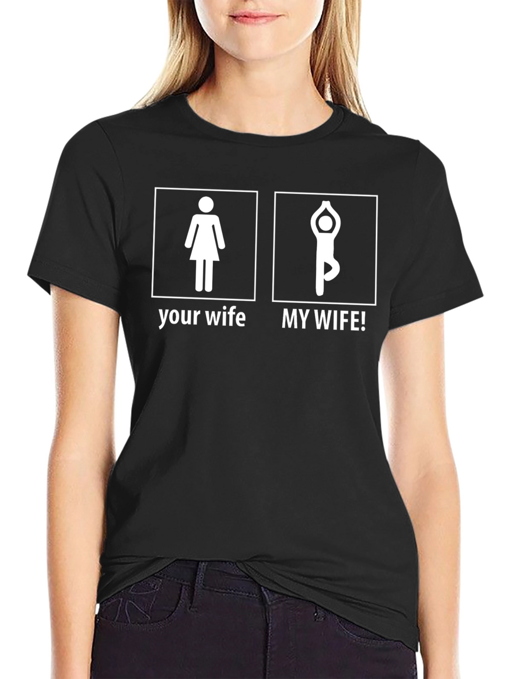 Yoga Wife T-Shirt - Funny Husband Gift