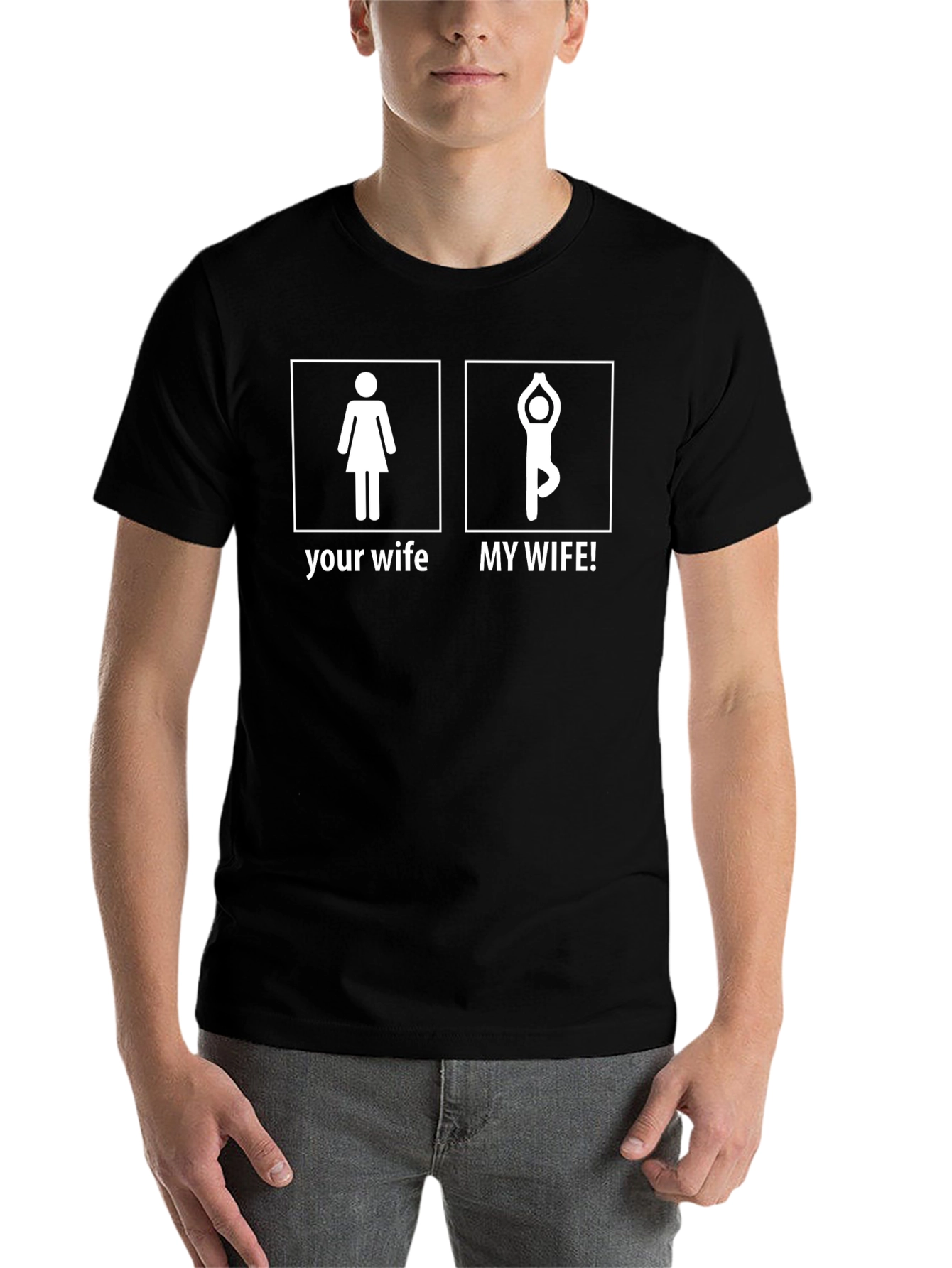 Yoga Wife T-Shirt - Funny Husband Gift