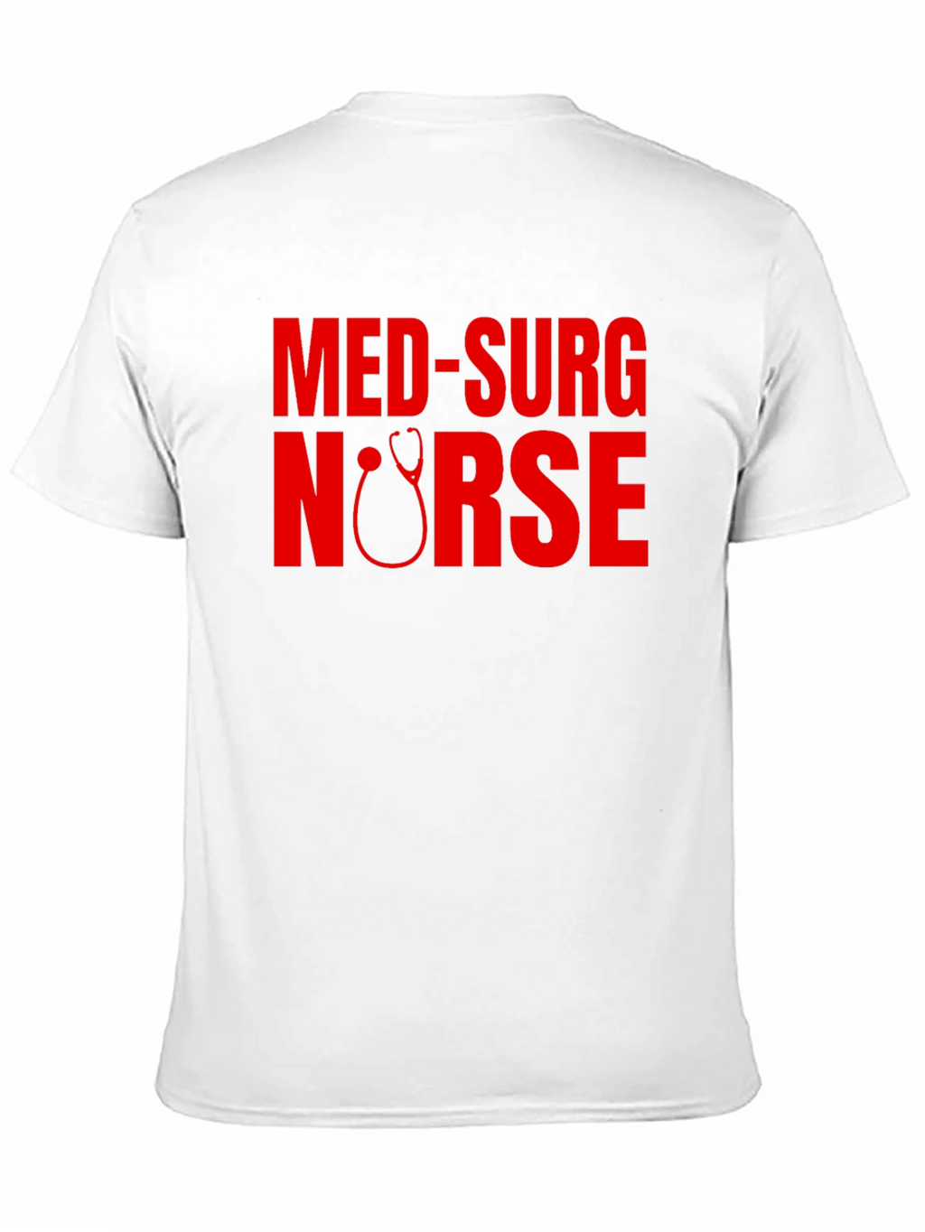 Med-Surg Nurse Stethoscope Graphic Tee - Black
