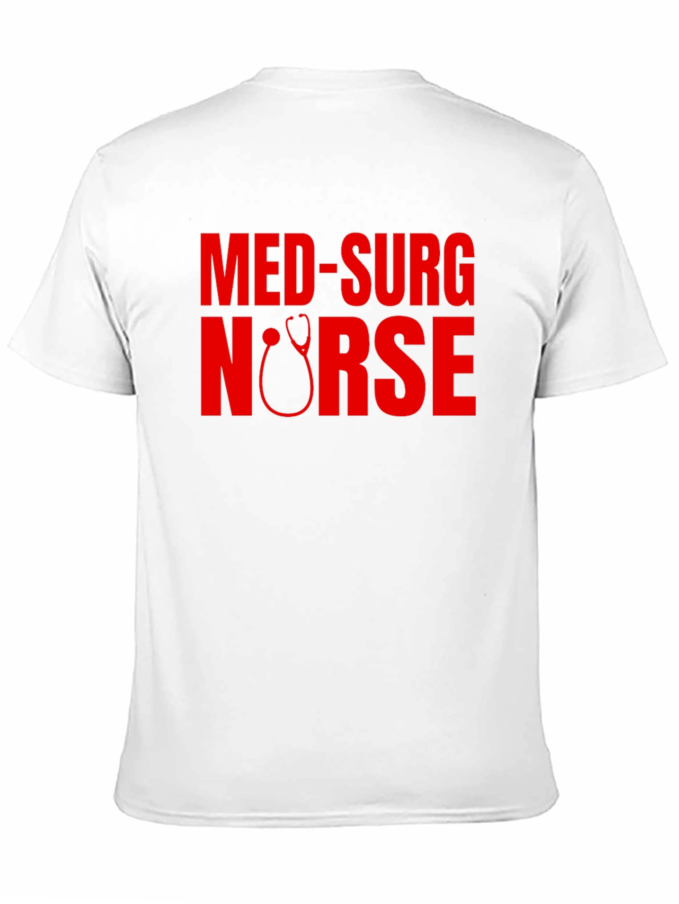 Med-Surg Nurse Stethoscope Graphic Tee - Black