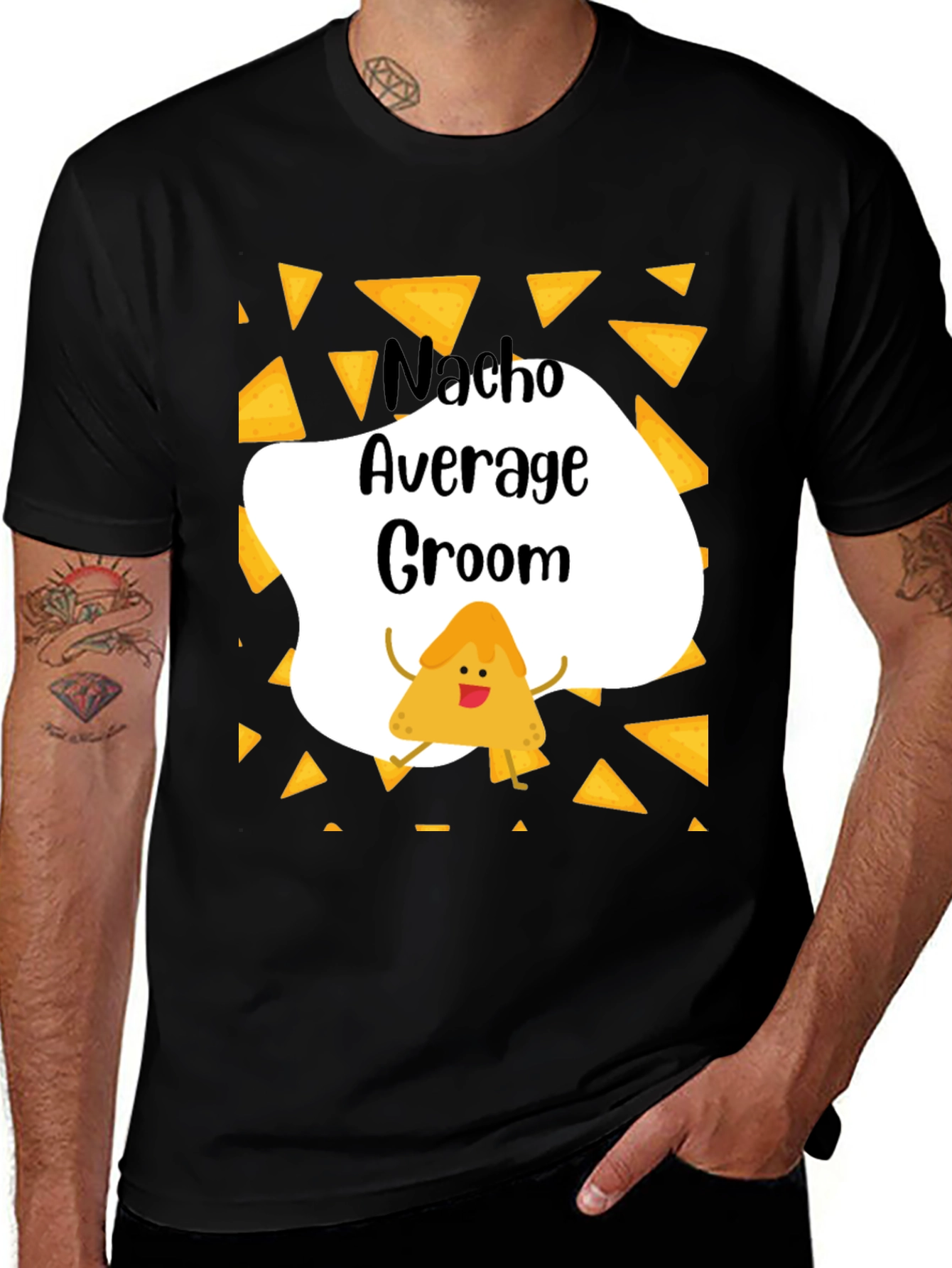 Nacho Average Groom Graphic T-Shirt