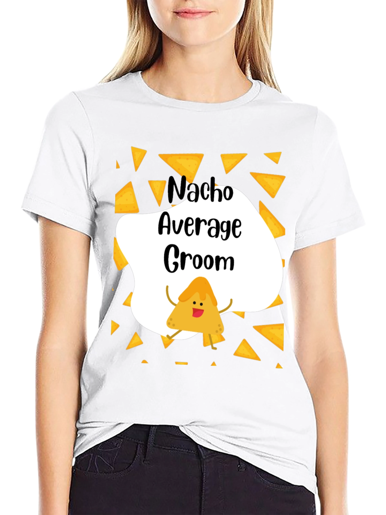 Nacho Average Groom Graphic T-Shirt