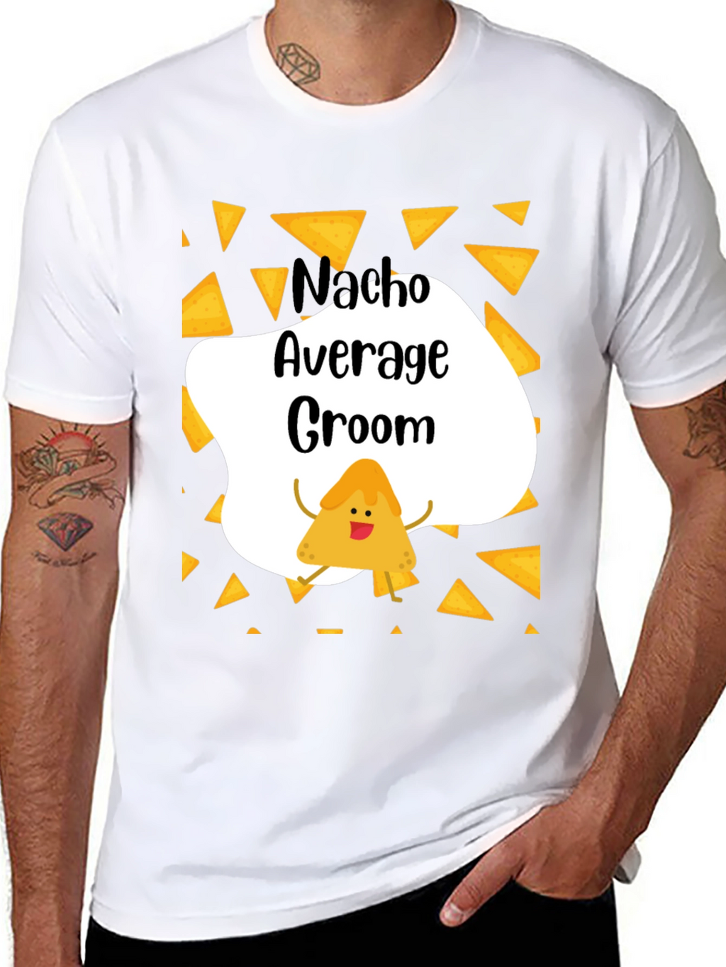 Nacho Average Groom Graphic T-Shirt
