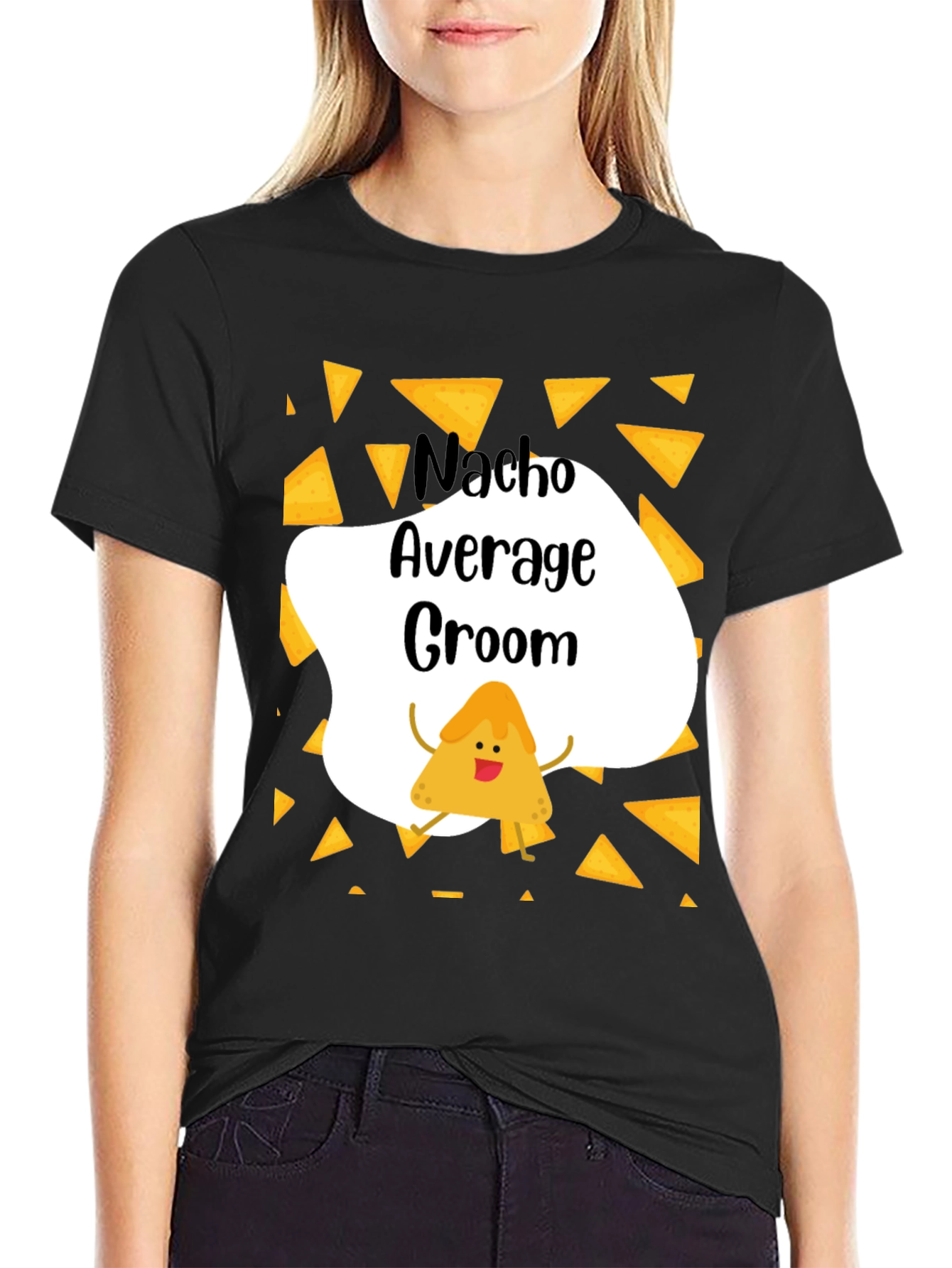 Nacho Average Groom Graphic T-Shirt