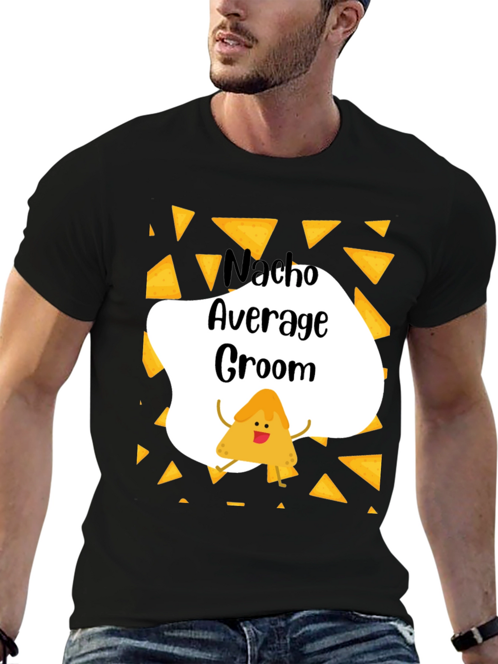 Nacho Average Groom Graphic T-Shirt