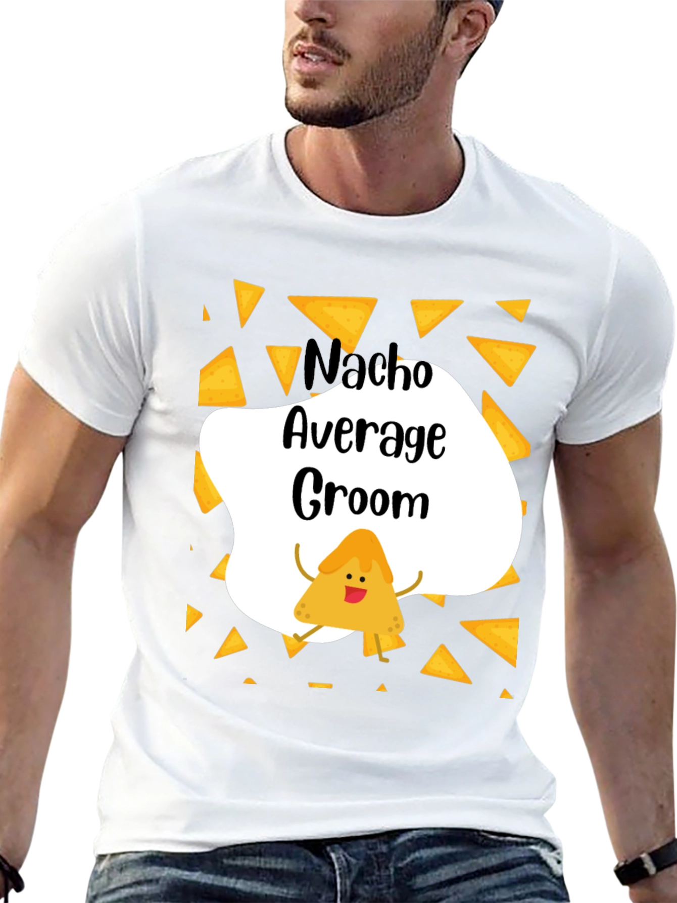 Nacho Average Groom Graphic T-Shirt