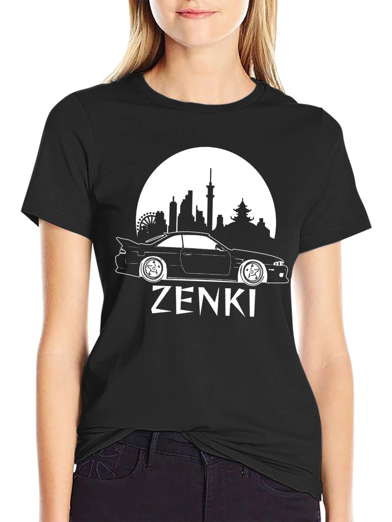 Zenki Car Graphic Tee - Black T-Shirt