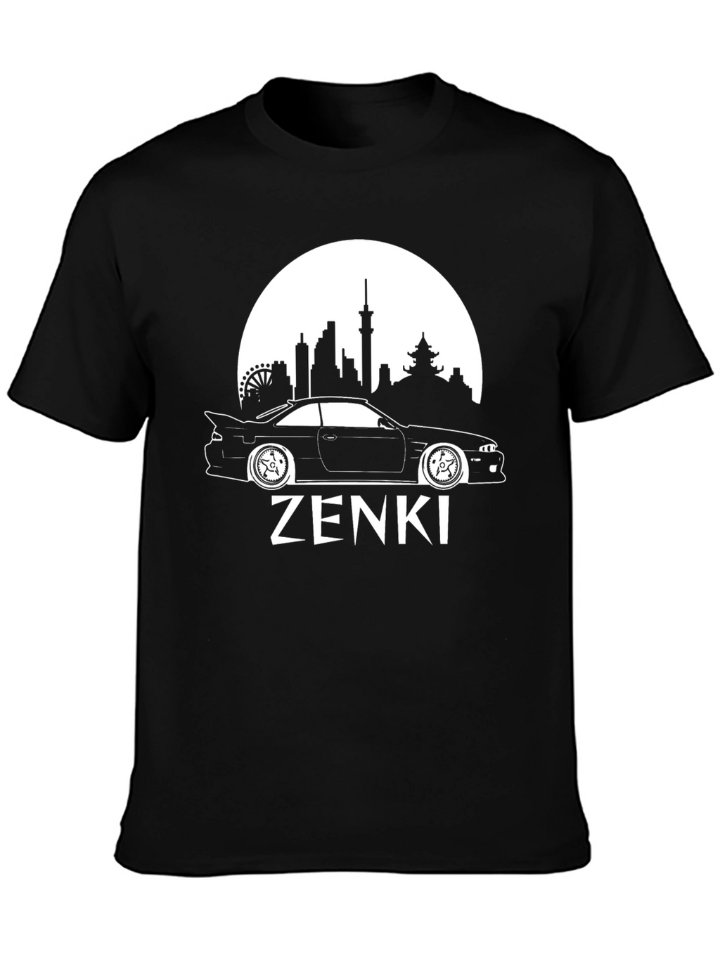 Zenki Car Graphic Tee - Black T-Shirt