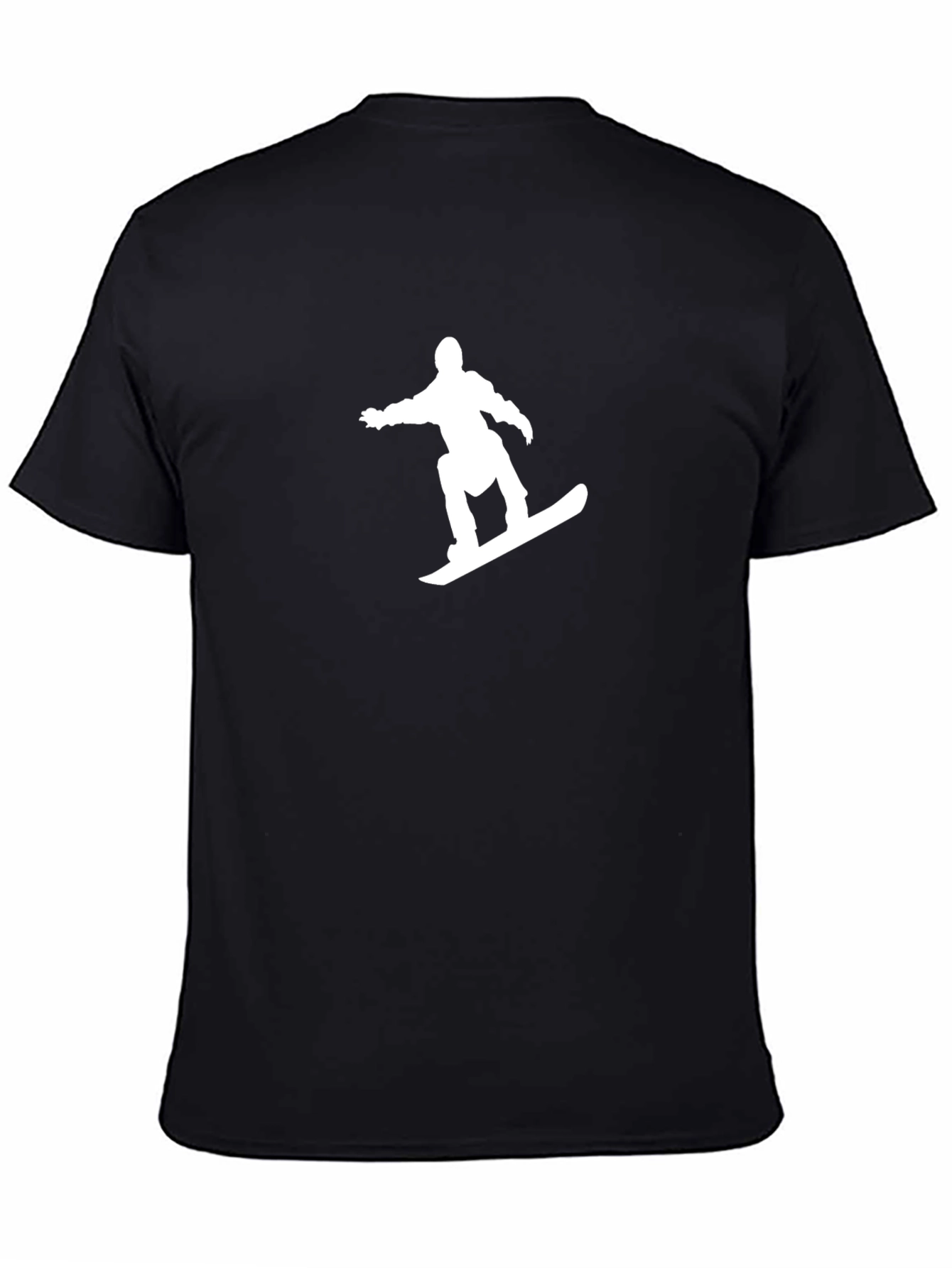Black Snowboarder Graphic Tee - Cool & Casual