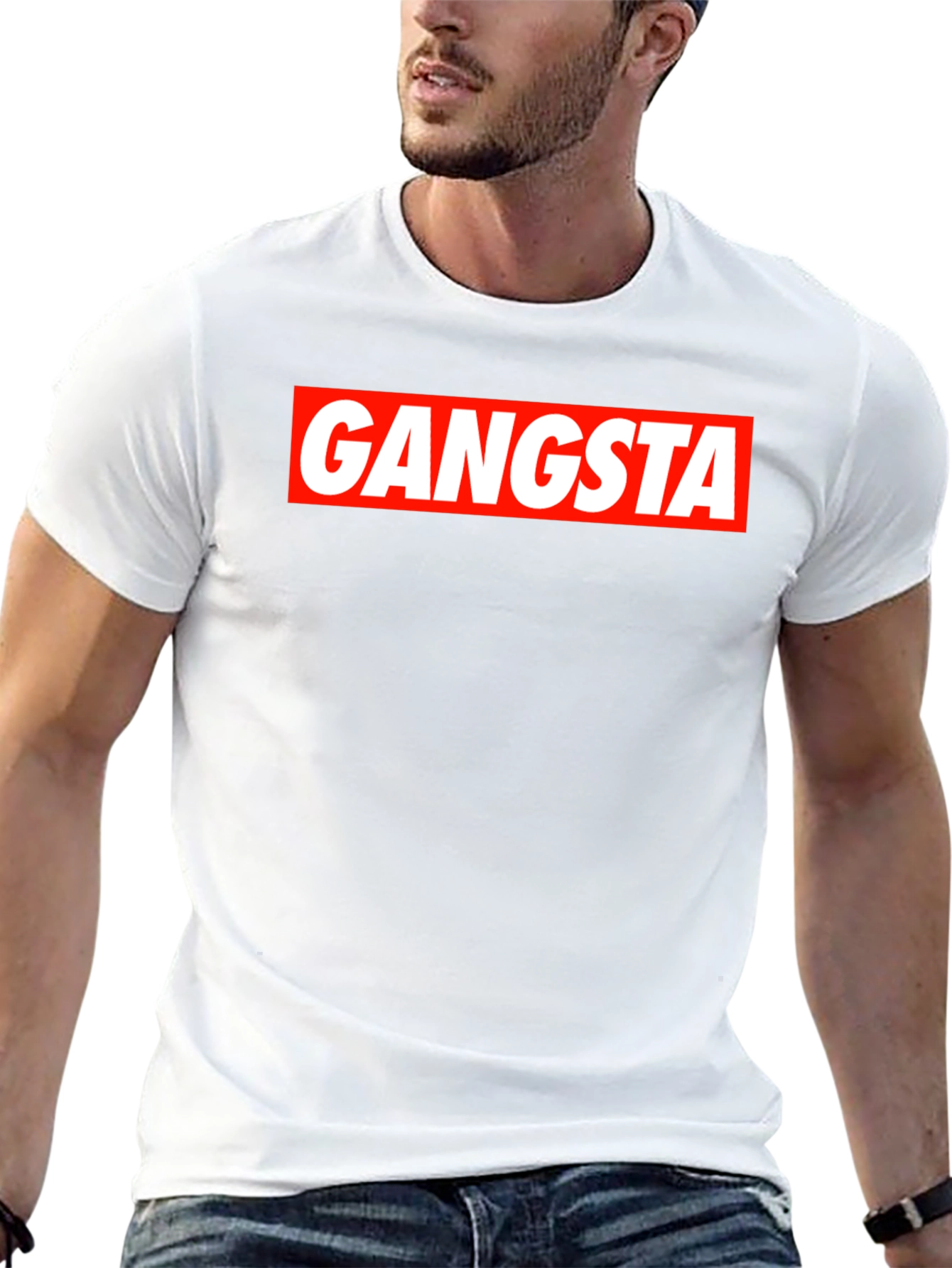 Gangsta Graphic Tee - Bold Streetwear Style