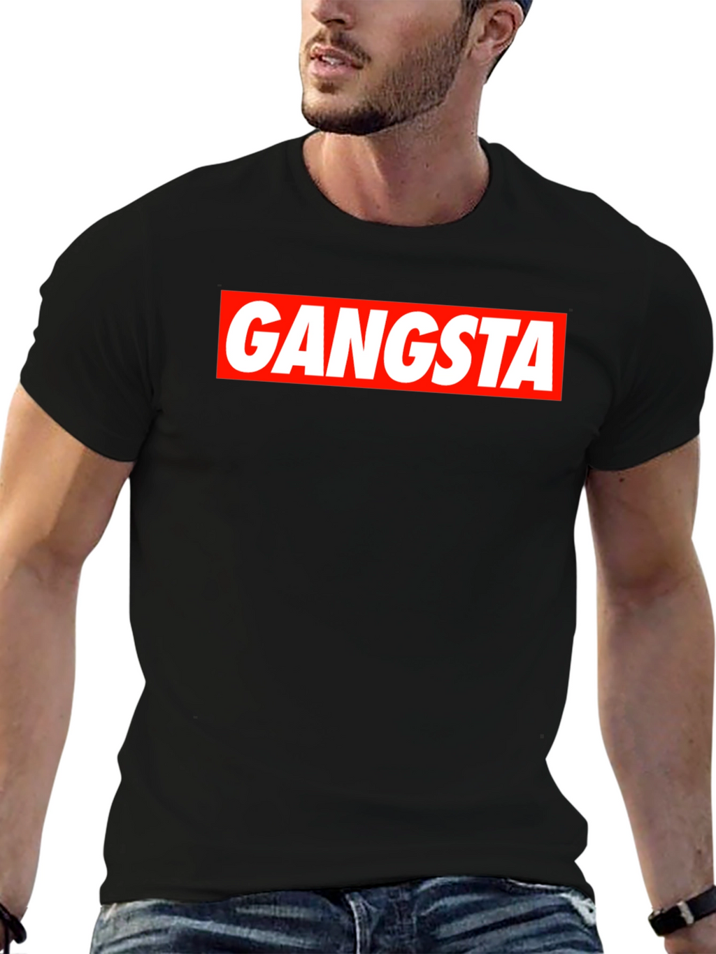 Gangsta Graphic Tee - Bold Streetwear Style