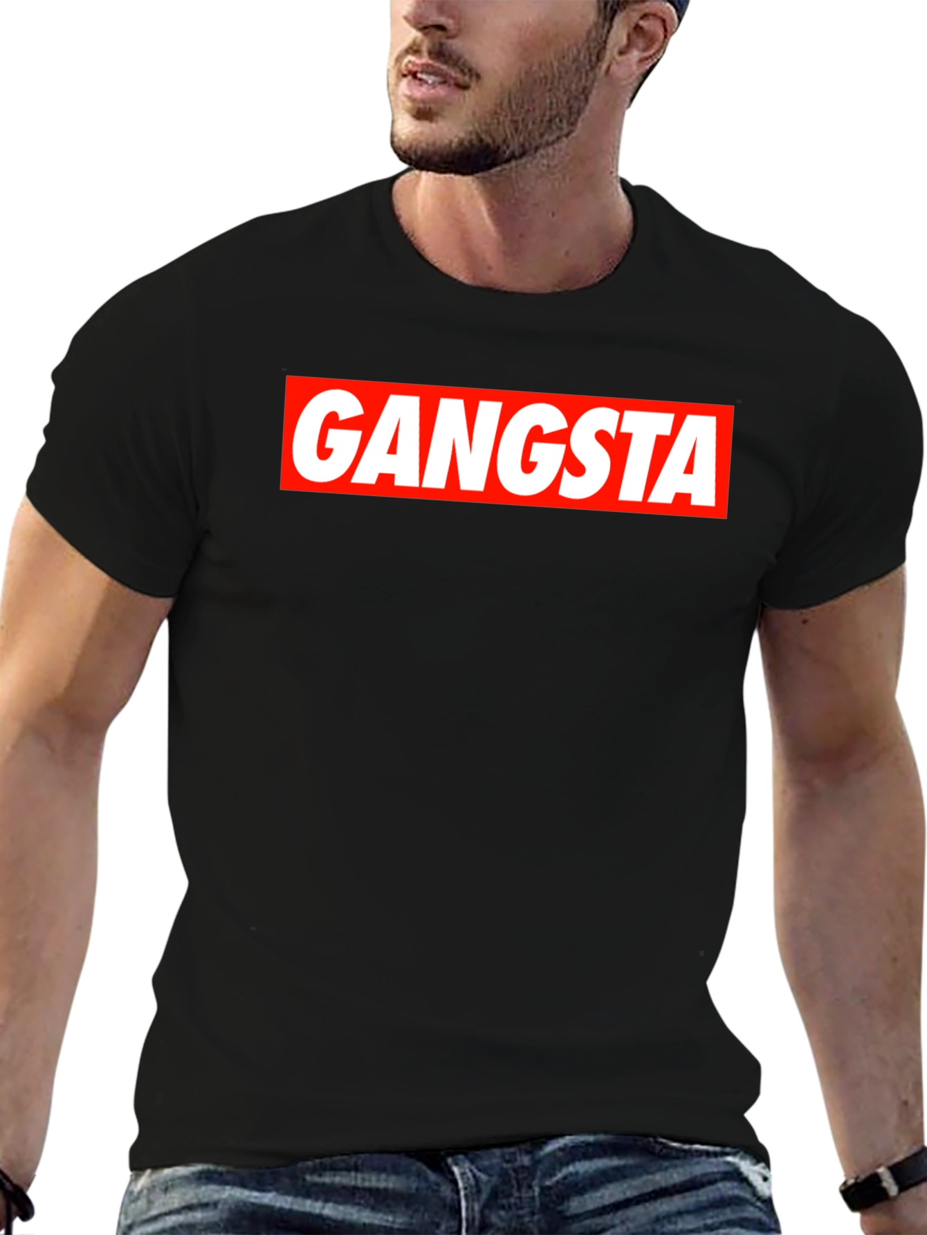 Gangsta Graphic Tee - Bold Streetwear Style