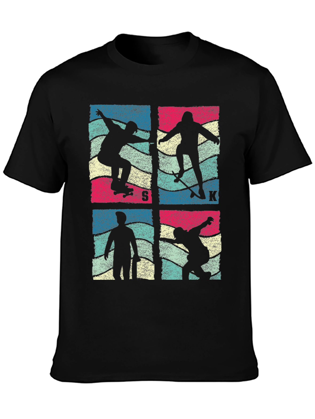 Vintage Skateboarder T-Shirt Retro Skate Design