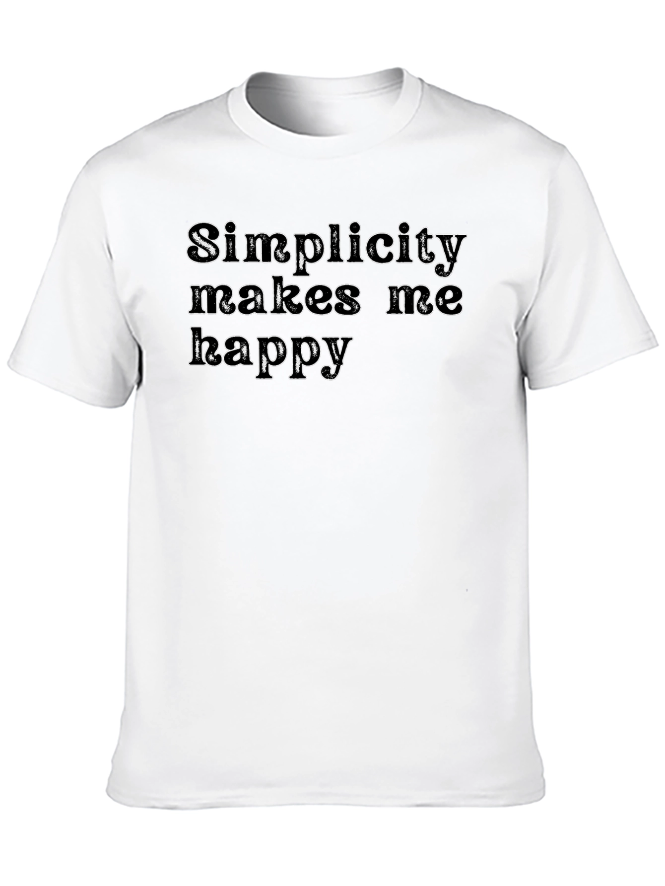 Simplicity Makes Me Happy Graphic T-Shirt