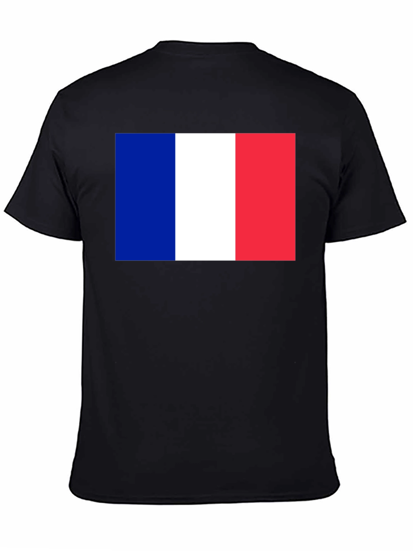 French Flag Graphic T-Shirt - Black