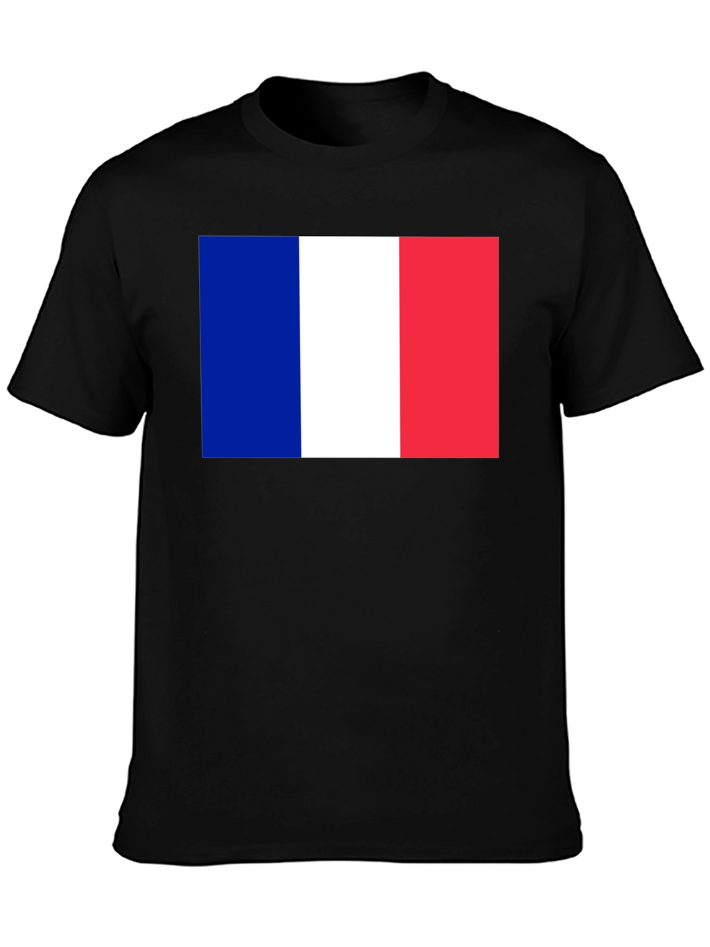 French Flag Graphic T-Shirt - Black