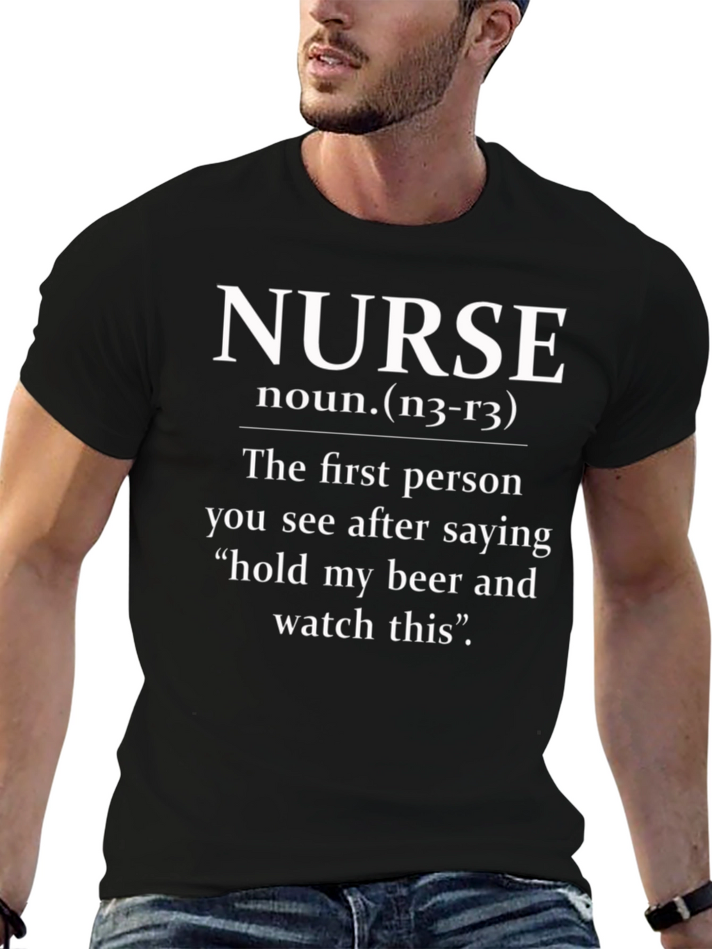 Nurse Definition Black Graphic T-Shirt
