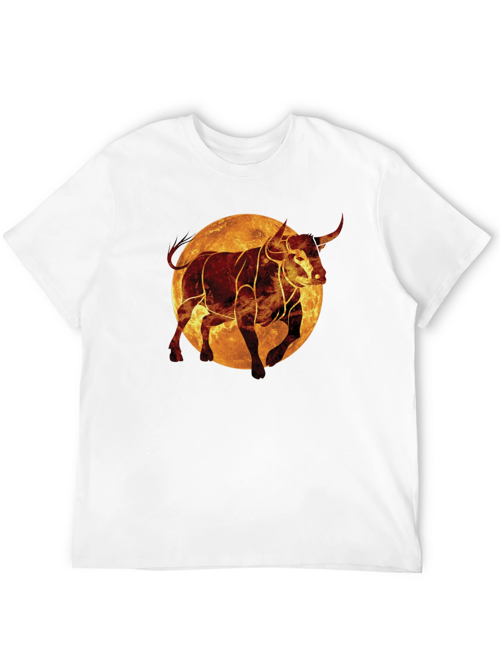Fiery Bull Graphic Tee - Black
