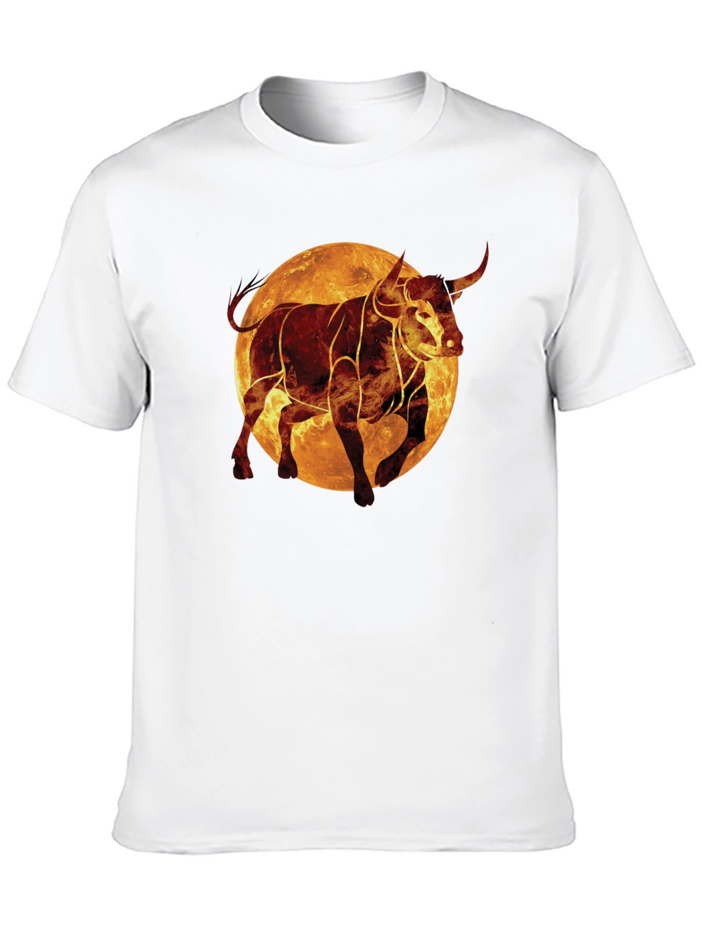 Fiery Bull Graphic Tee - Black