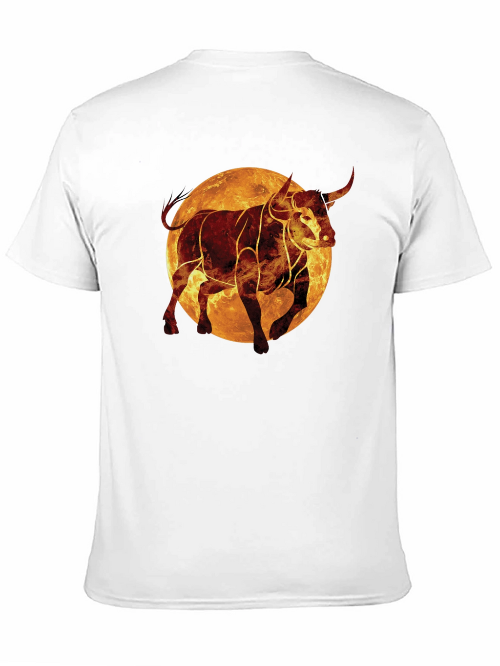 Fiery Bull Graphic Tee - Black