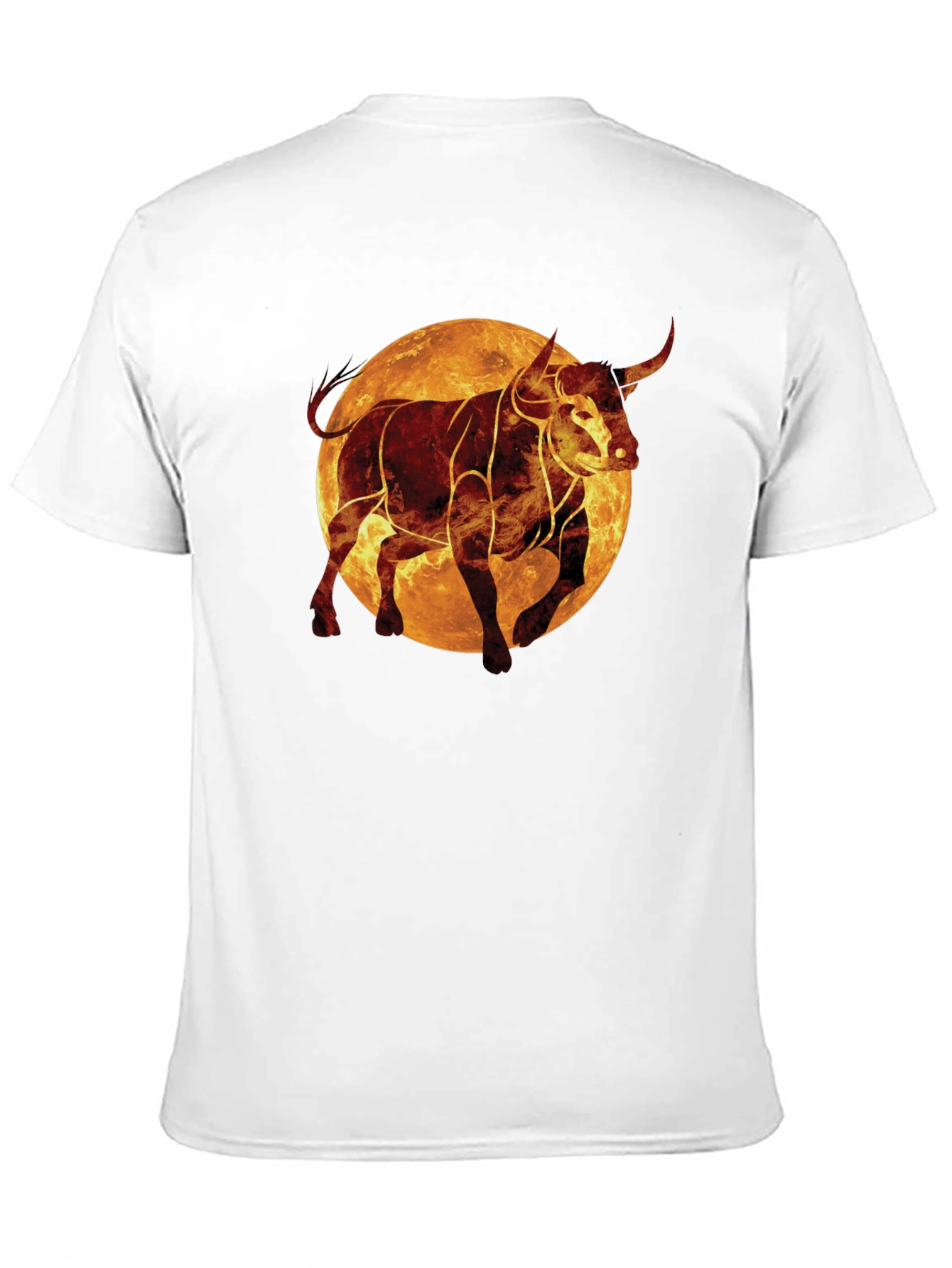 Fiery Bull Graphic Tee - Black