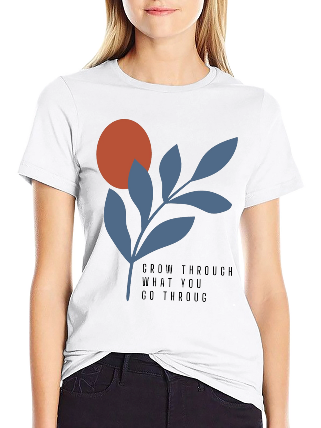 Grow Through T-Shirt - Modern Graphic Tee