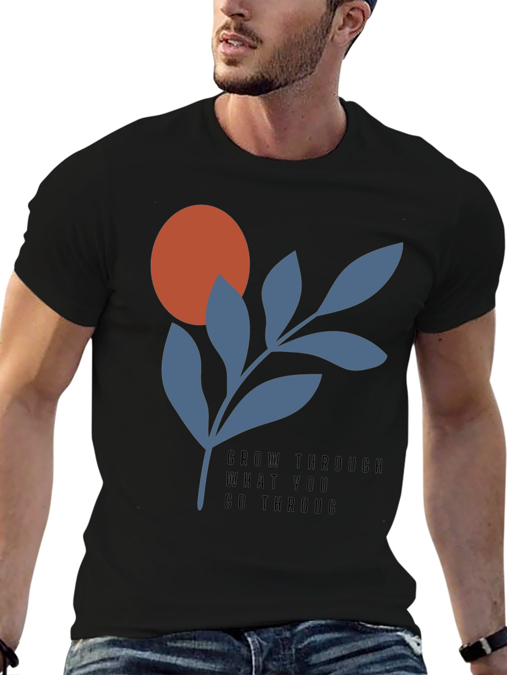 Grow Through T-Shirt - Modern Graphic Tee