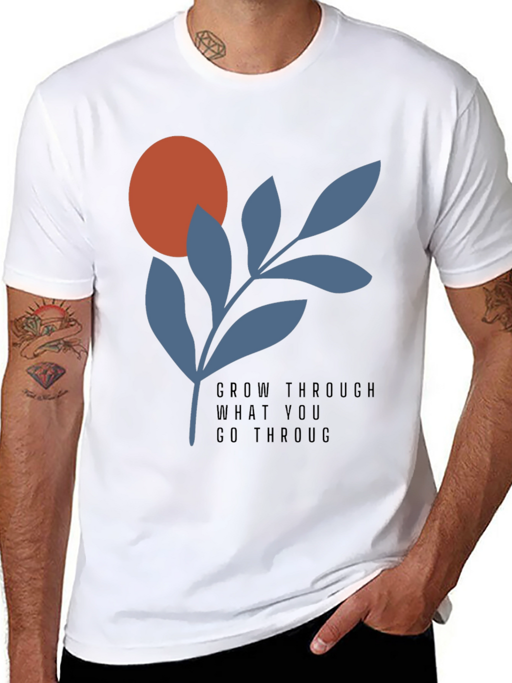 Grow Through T-Shirt - Modern Graphic Tee