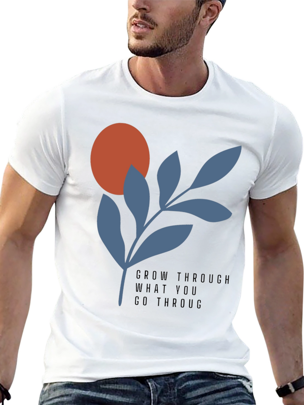 Grow Through T-Shirt - Modern Graphic Tee