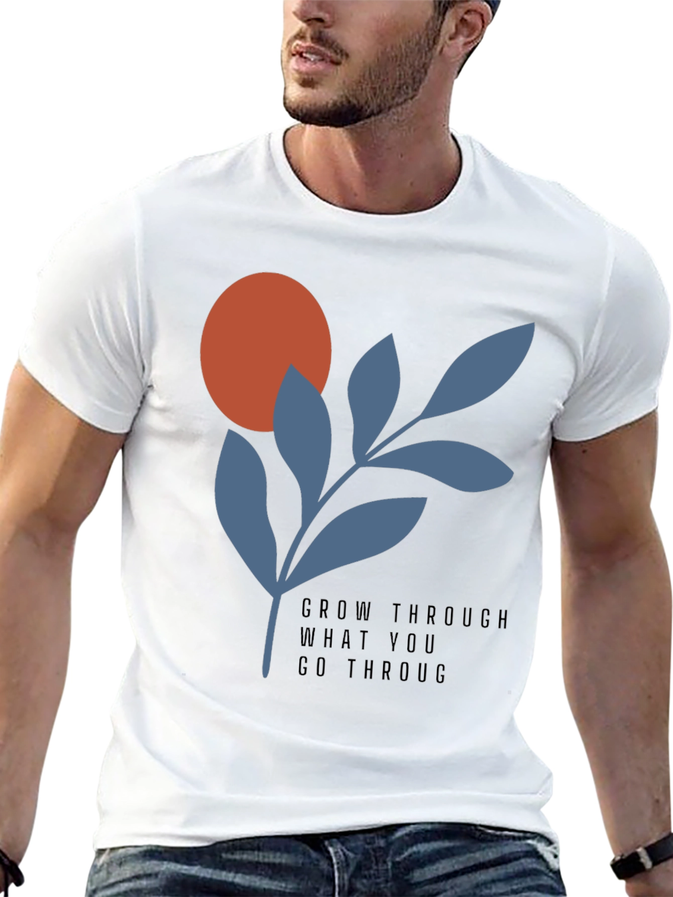 Grow Through T-Shirt - Modern Graphic Tee