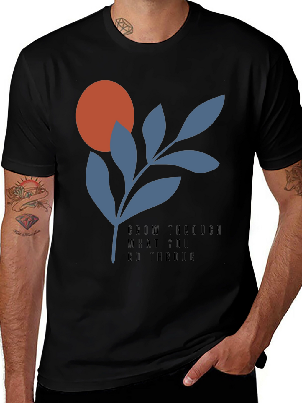 Grow Through T-Shirt - Modern Graphic Tee