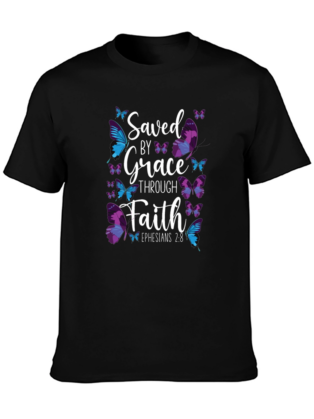 Saved By Grace Butterfly T-Shirt