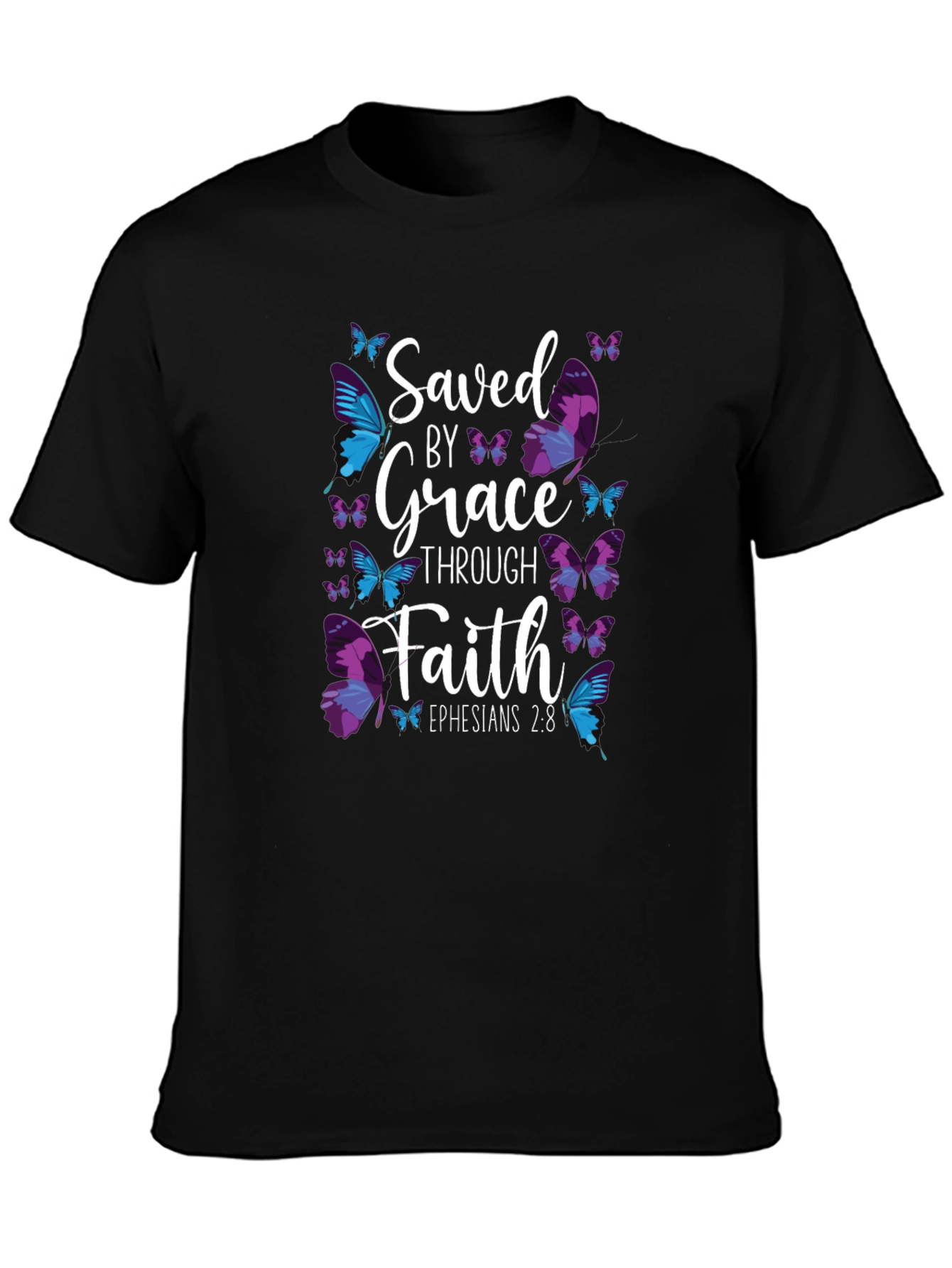 Saved By Grace Butterfly T-Shirt