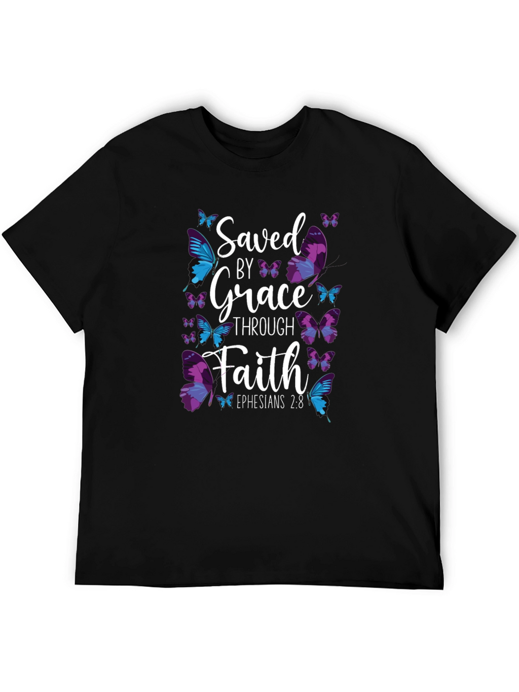 Saved By Grace Butterfly T-Shirt