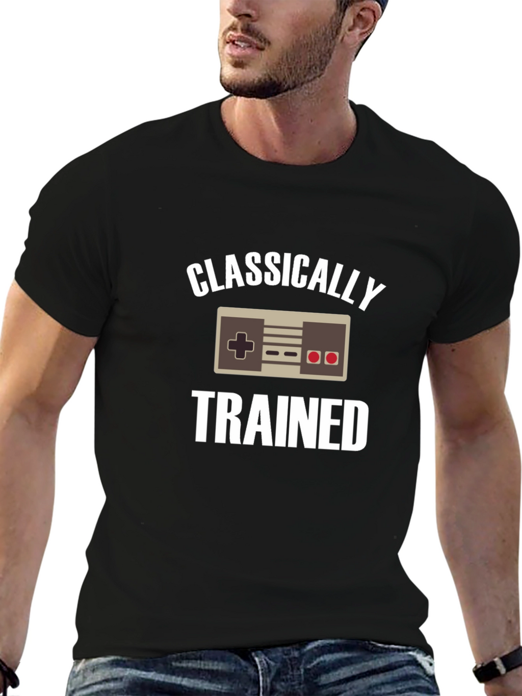 Classically Trained Gamer Black T-Shirt