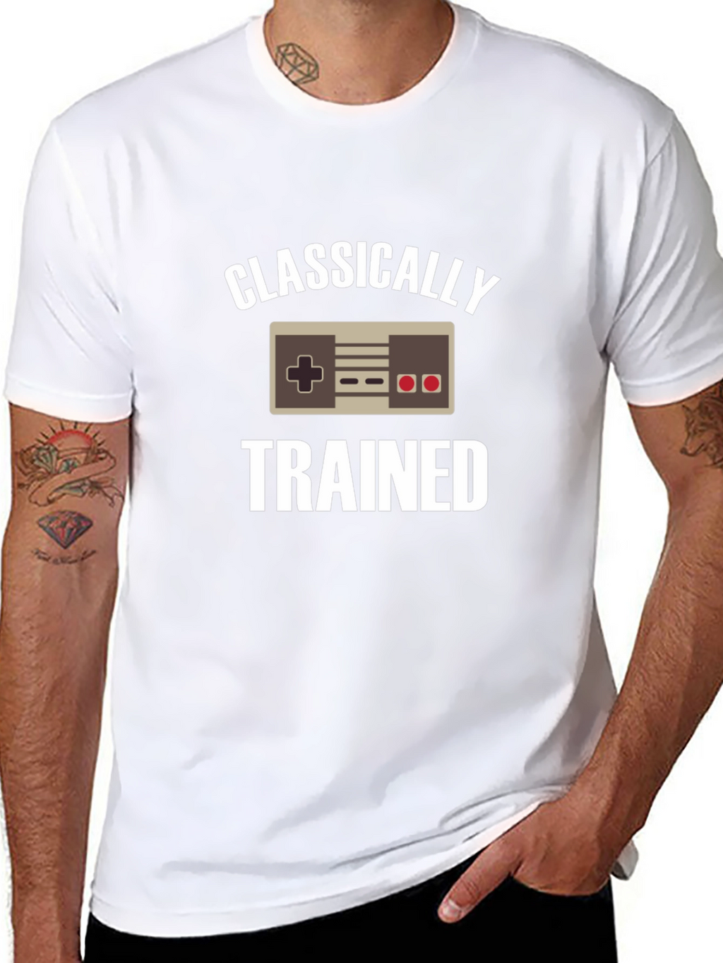 Classically Trained Gamer Black T-Shirt