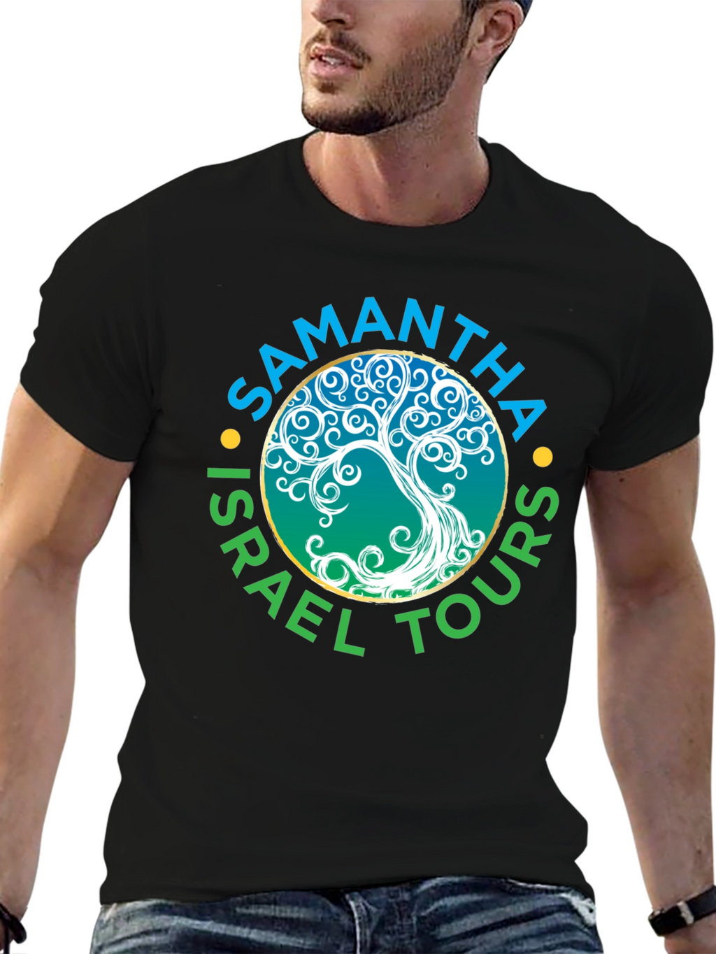 Samantha Israel Tours Black T-Shirt