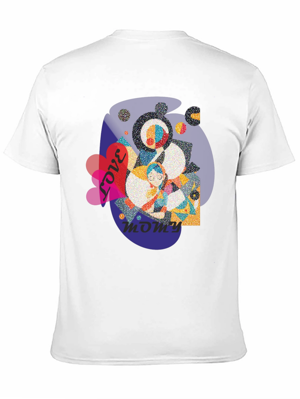 Love You Mommy Black T-Shirt Graphic Tee