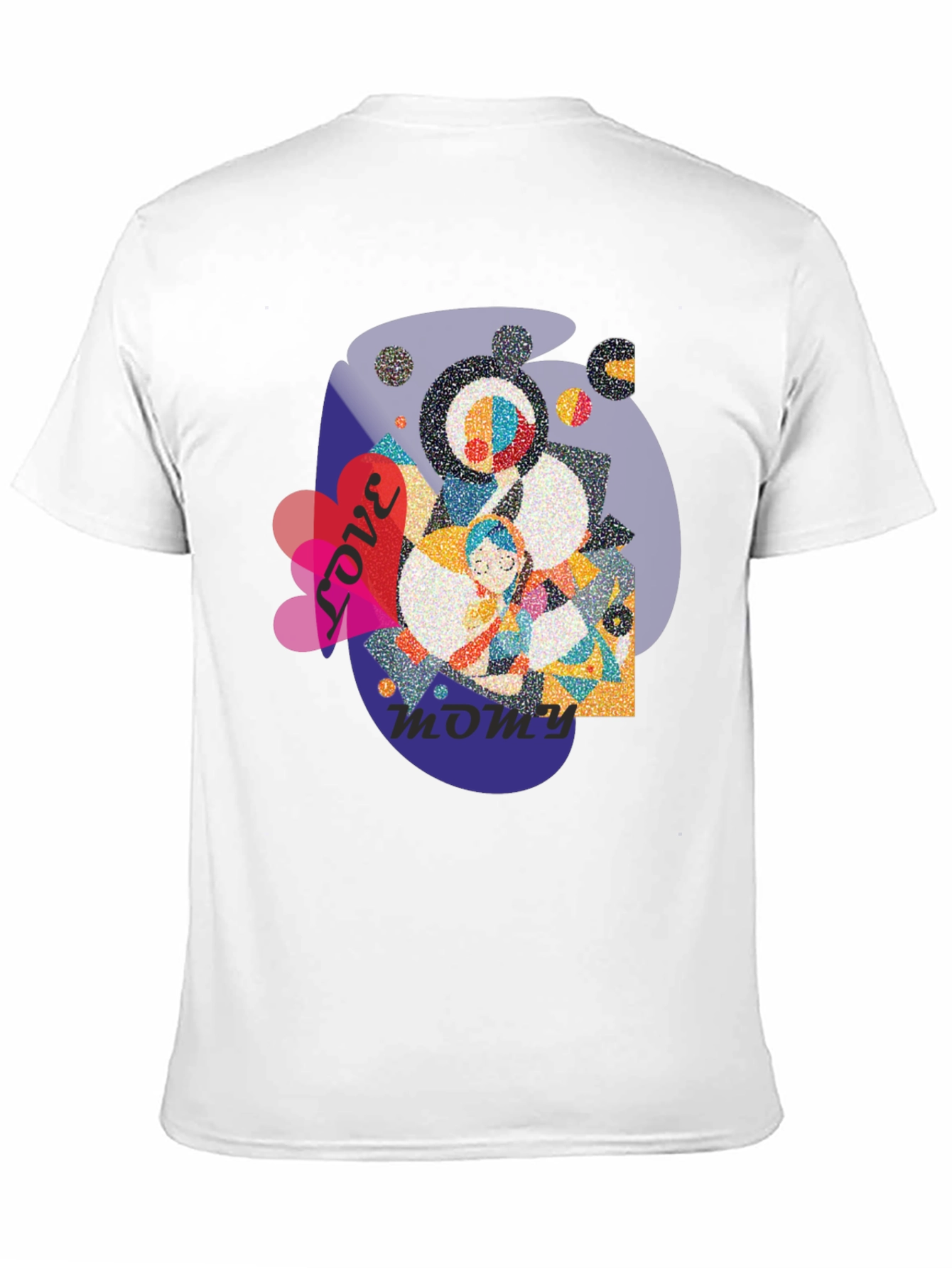 Love You Mommy Black T-Shirt Graphic Tee