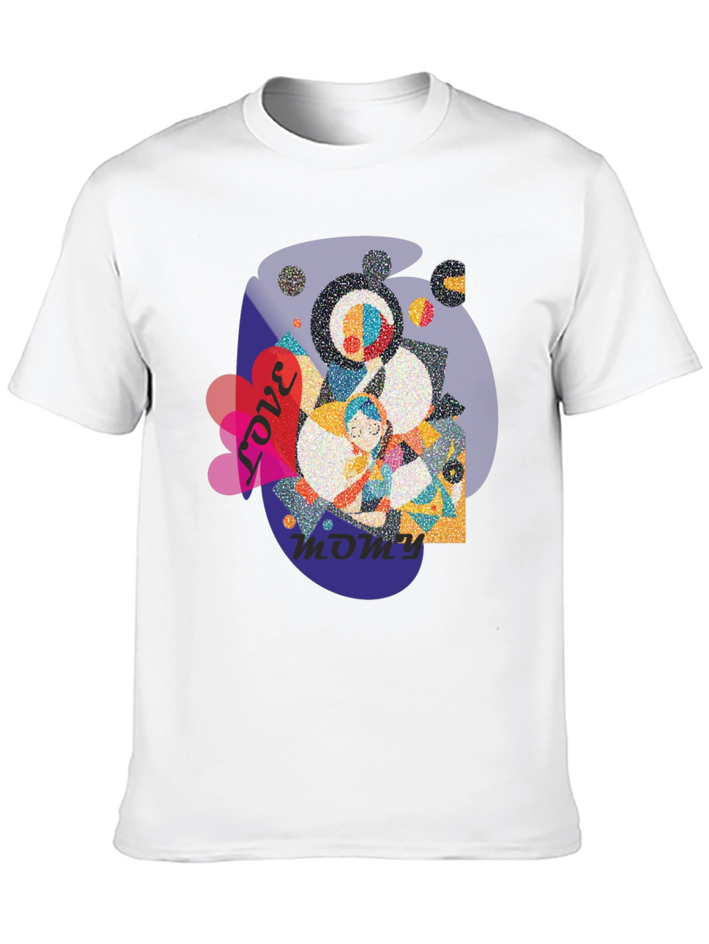 Love You Mommy Black T-Shirt Graphic Tee
