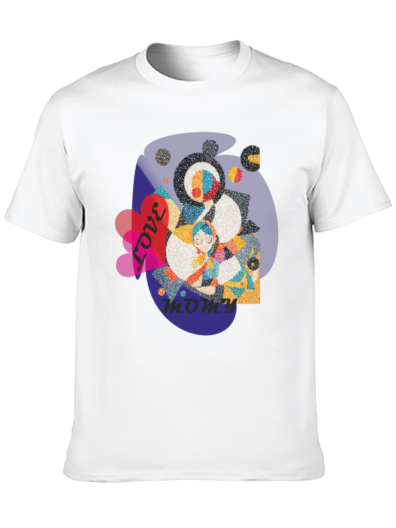 Love You Mommy Black T-Shirt Graphic Tee