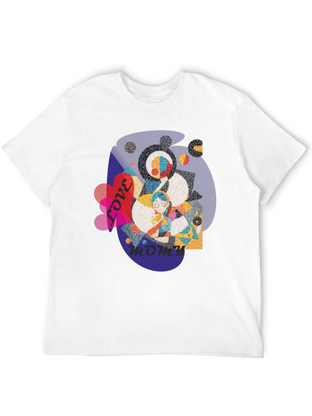 Love You Mommy Black T-Shirt Graphic Tee